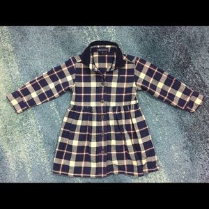 Ralph Lauren Plaid Flannel Baby Dress XL 18-24M